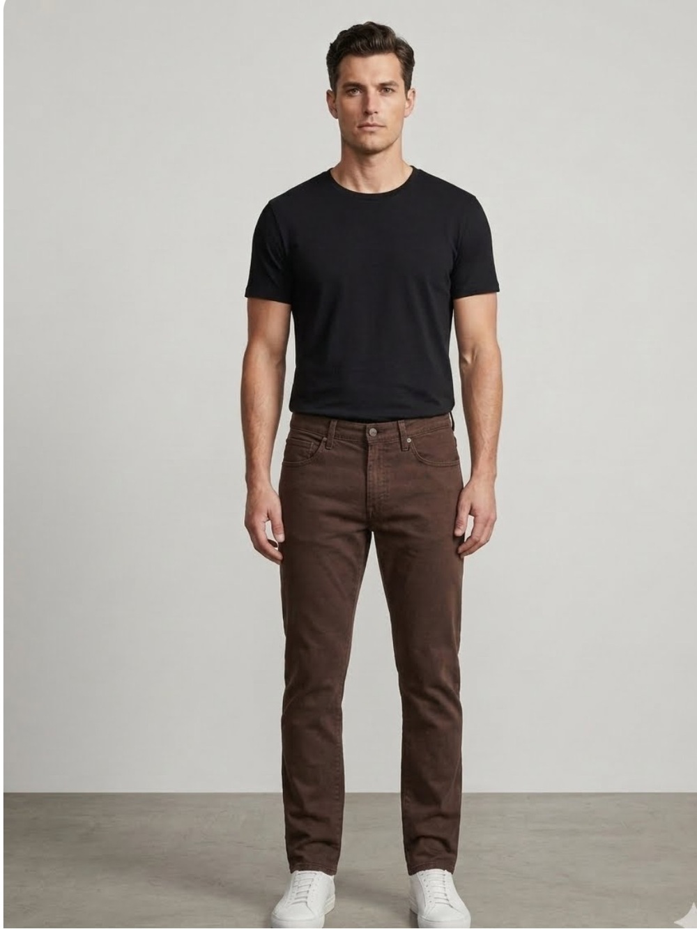 Vince brown slim fit jeans pants size 34x32